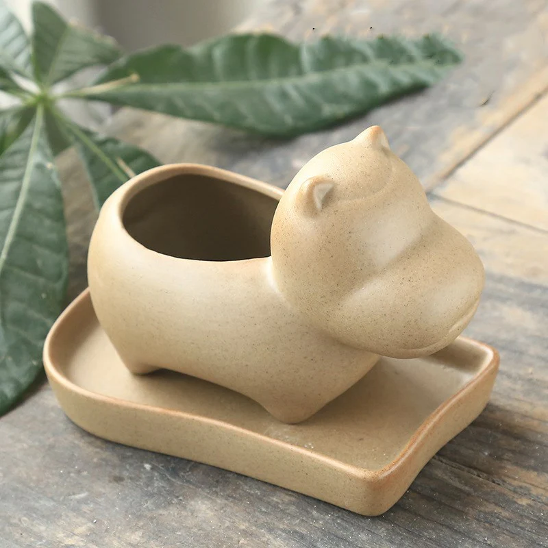 Eco-Friendly Elephant and Cat Succulent Planters - Image 17