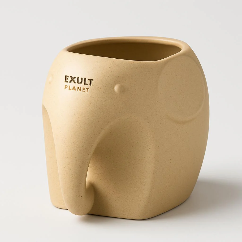 Eco-Friendly Elephant and Cat Succulent Planters - Image 9