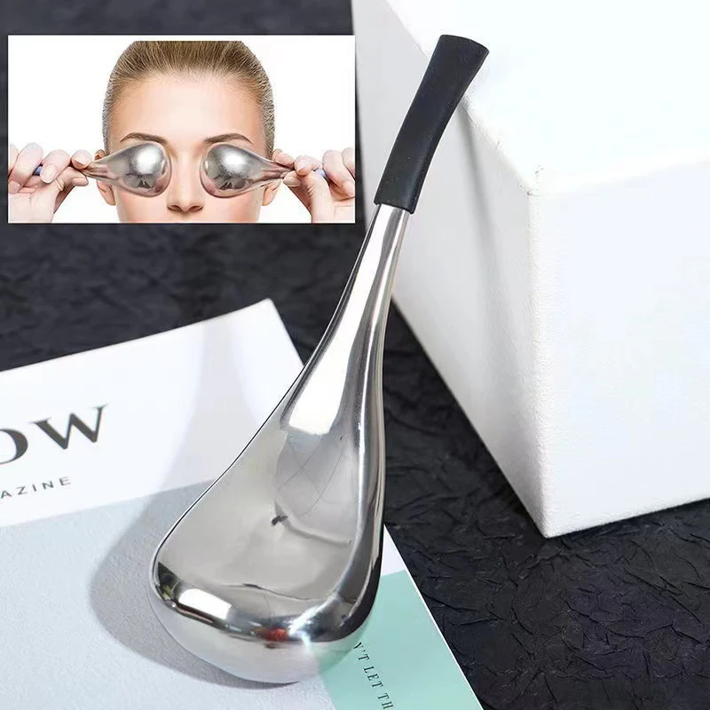Stainless Steel Ice Wave Ball Facial Massage Tool - Image 8