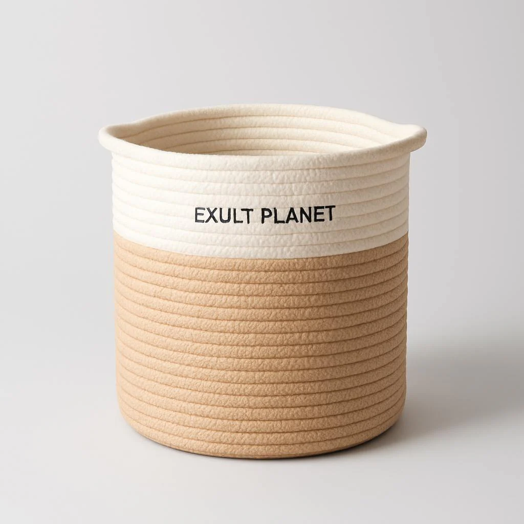 Eco-Friendly Hand Woven Storage Basket for Clothes & Toys - Image 5