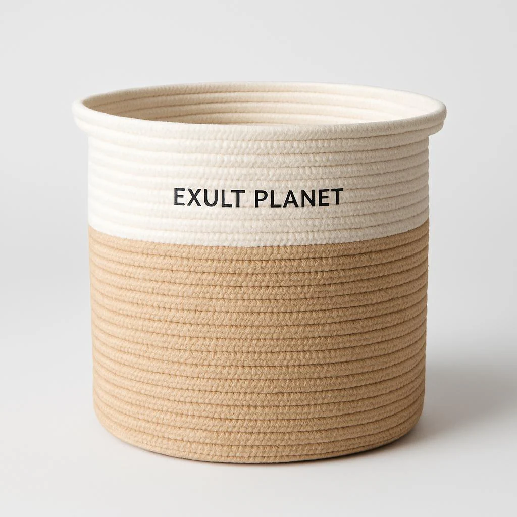Eco-Friendly Hand Woven Storage Basket for Clothes & Toys - Image 6