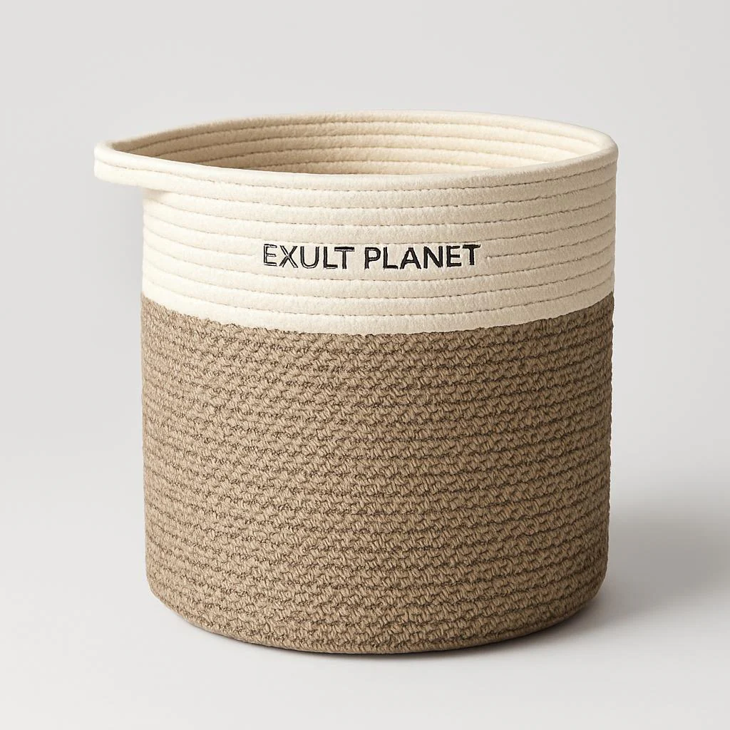 Eco-Friendly Hand Woven Storage Basket for Clothes & Toys - Image 9