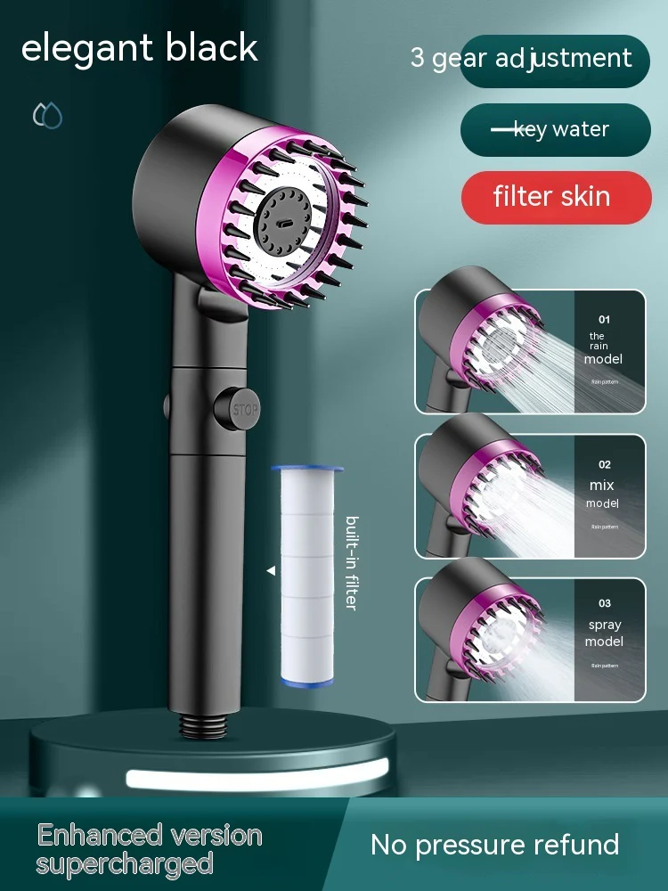 Eco-Friendly Water-Saving Handheld Showerhead with Filter - Image 9