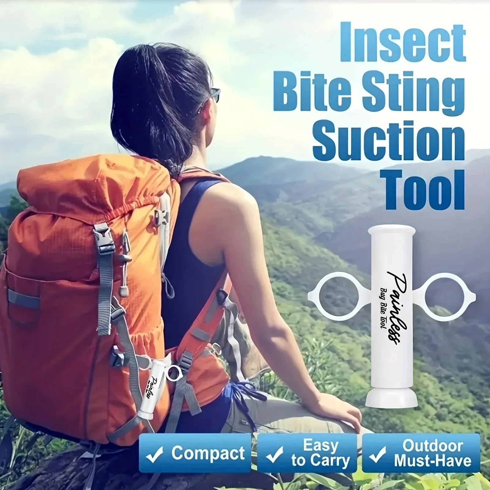 Suction Tool Poison Remover,Wasp Bed Bug Sting Sucker,vacuum Venom Extractor Outdoor Emergency  Detox First Aid Kit Safety Tool - Image 8