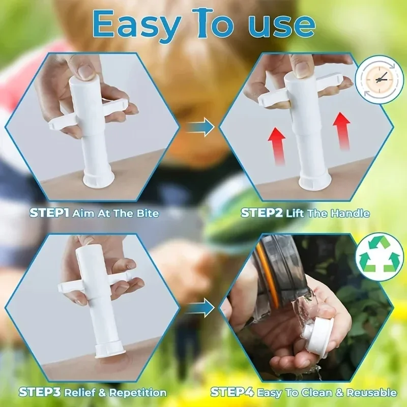 Suction Tool Poison Remover,Wasp Bed Bug Sting Sucker,vacuum Venom Extractor Outdoor Emergency  Detox First Aid Kit Safety Tool - Image 9