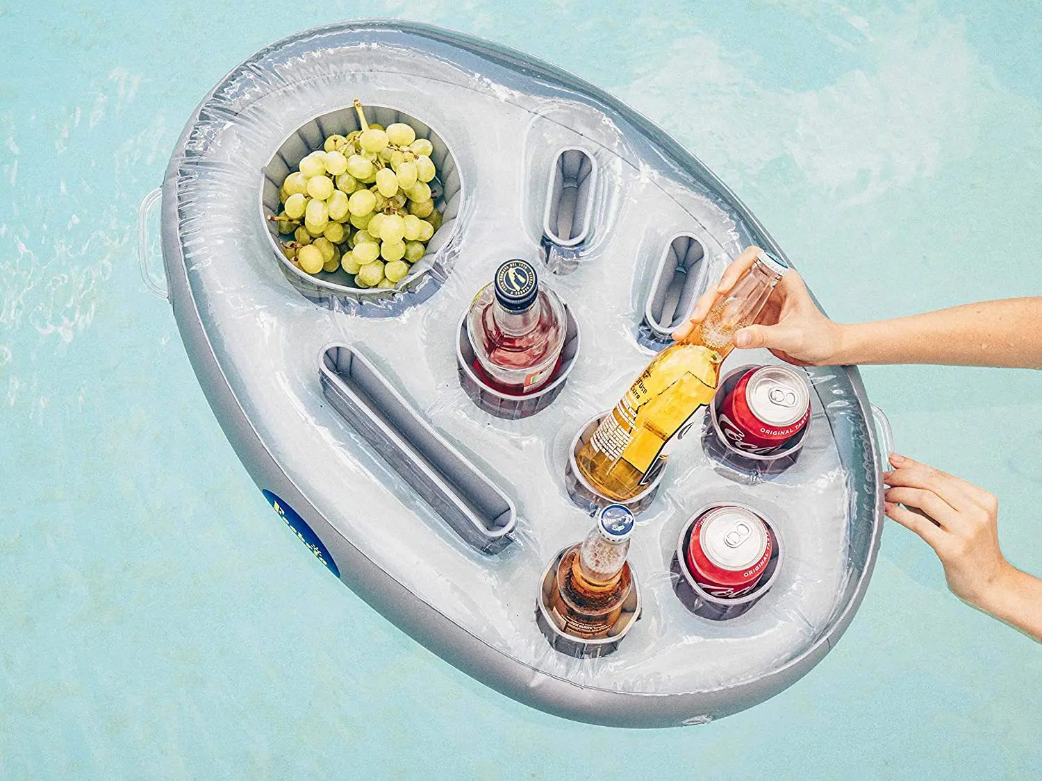 Summer Sea Bucket Cup Holder Inflatable Pool Beach Swimming Play Family Party Float Beer Drink Tray Cooler Table Toy Accessories - Image 11