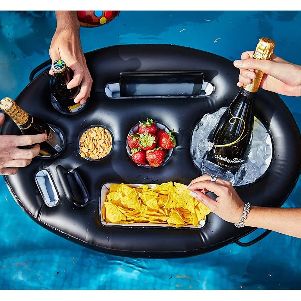 Summer Sea Bucket Cup Holder Inflatable Pool Beach Swimming Play Family Party Float Beer Drink Tray Cooler Table Toy Accessories - Image 14