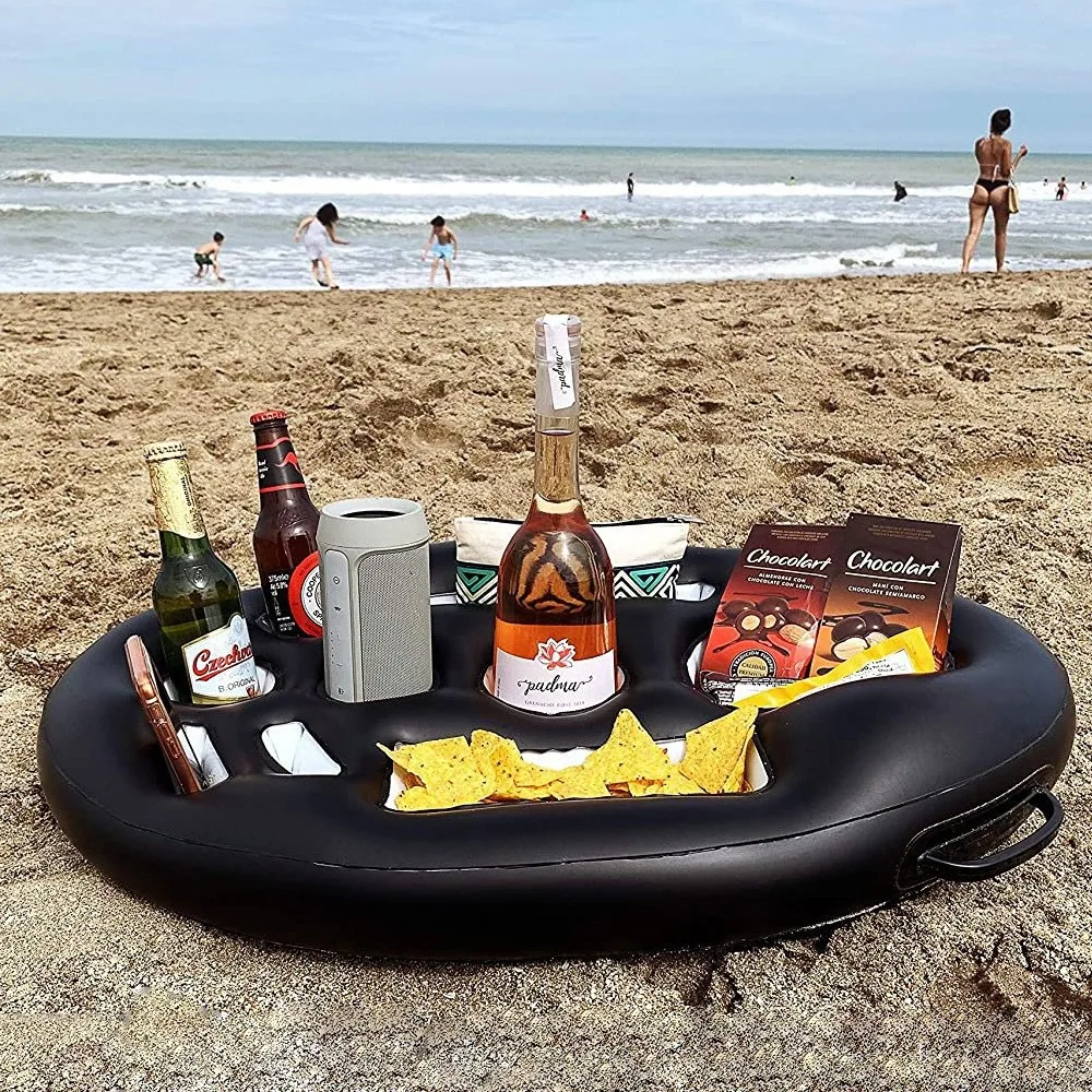 Summer Sea Bucket Cup Holder Inflatable Pool Beach Swimming Play Family Party Float Beer Drink Tray Cooler Table Toy Accessories - Image 16
