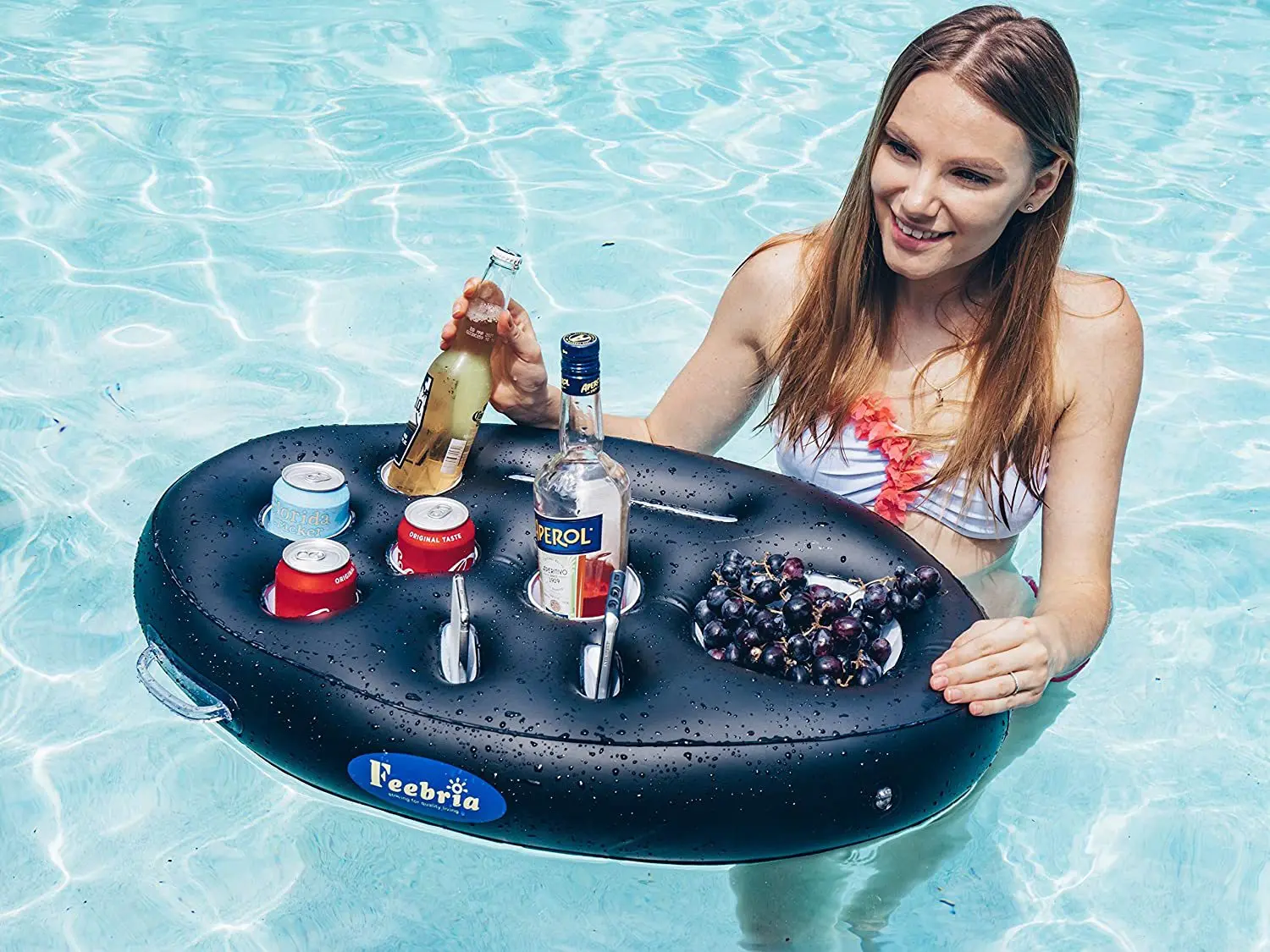 Summer Sea Bucket Cup Holder Inflatable Pool Beach Swimming Play Family Party Float Beer Drink Tray Cooler Table Toy Accessories - Image 17