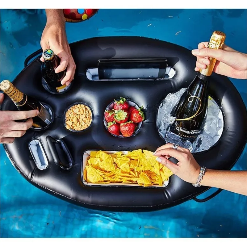 Summer Sea Bucket Cup Holder Inflatable Pool Beach Swimming Play Family Party Float Beer Drink Tray Cooler Table Toy Accessories - Image 2