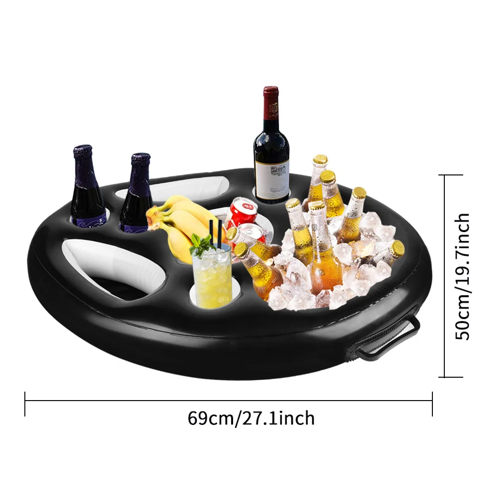Summer Sea Bucket Cup Holder Inflatable Pool Beach Swimming Play Family Party Float Beer Drink Tray Cooler Table Toy Accessories - Image 23