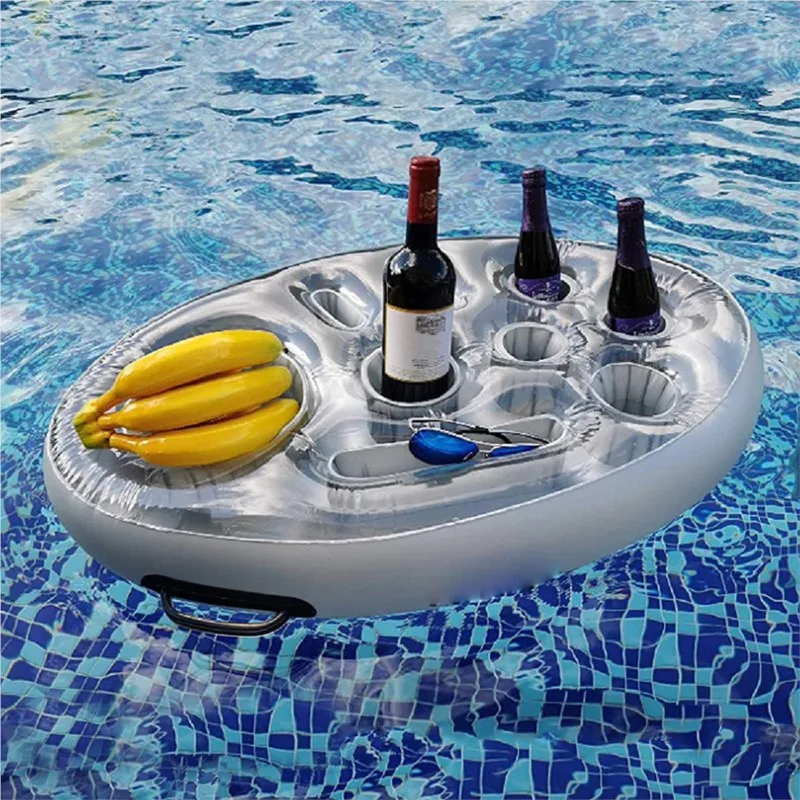 Summer Sea Bucket Cup Holder Inflatable Pool Beach Swimming Play Family Party Float Beer Drink Tray Cooler Table Toy Accessories - Image 5