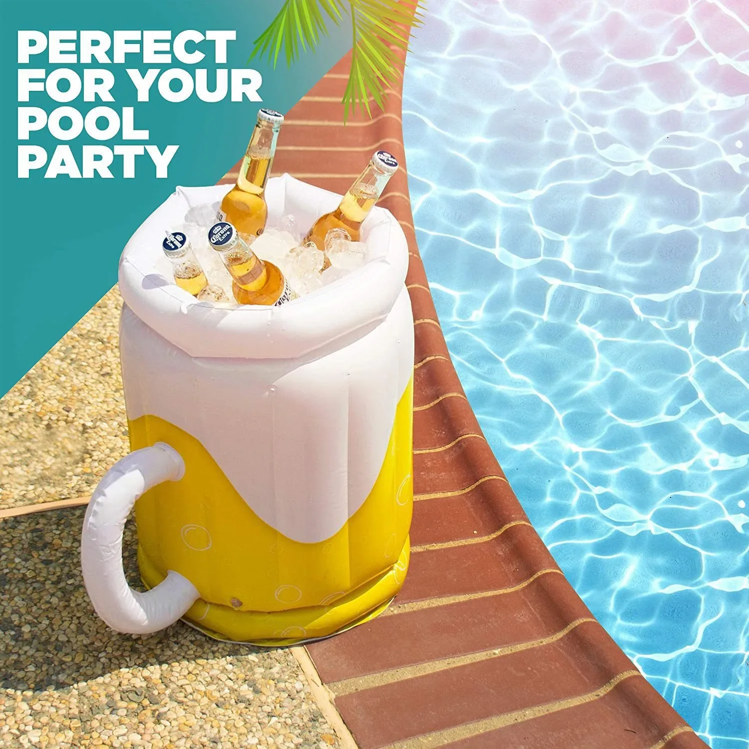 Summer Sea Bucket Cup Holder Inflatable Pool Beach Swimming Play Family Party Float Beer Drink Tray Cooler Table Toy Accessories - Image 8