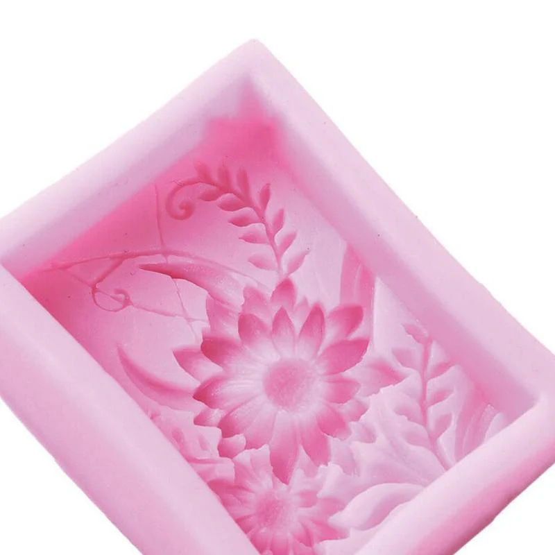 Eco-Friendly Silicone Soap Mold - Floral Design for Sustainable Soap Making - Image 10