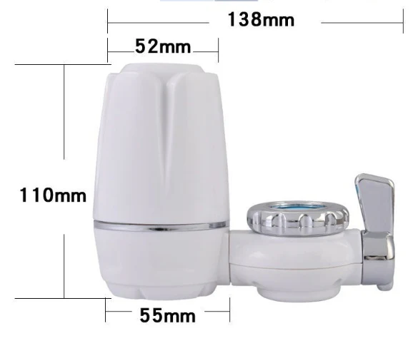 Eco-Friendly Faucet Water Filter with Chrome Accents - Image 11