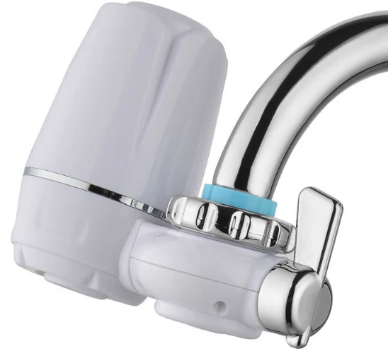 Eco-Friendly Faucet Water Filter with Chrome Accents - Image 12