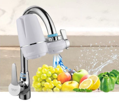 Eco-Friendly Faucet Water Filter with Chrome Accents - Image 14