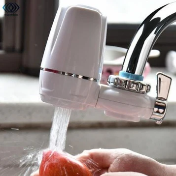 Eco-Friendly Faucet Water Filter with Chrome Accents - Image 9