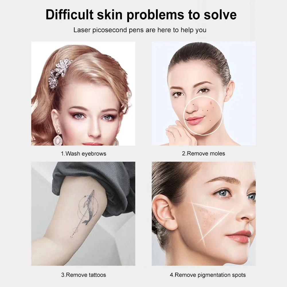 Tattoo Scar Freckle Removal Machine Adjustable Frequency Dark Spot Remover Machine Digital Display for Wart Spot Small Tattoo - Image 3