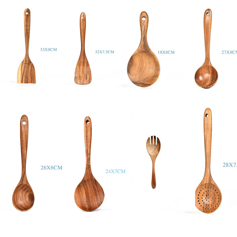 Eco-Friendly Wooden Kitchen Utensils Set - Sustainable & Durable - Image 17