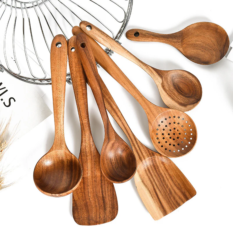Eco-Friendly Wooden Kitchen Utensils Set - Sustainable & Durable - Image 24