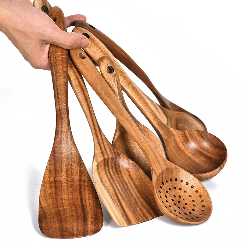 Eco-Friendly Wooden Kitchen Utensils Set - Sustainable & Durable - Image 25