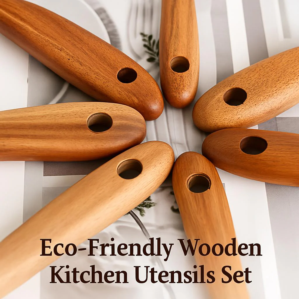 Eco-Friendly Wooden Kitchen Utensils Set - Sustainable & Durable - Image 7
