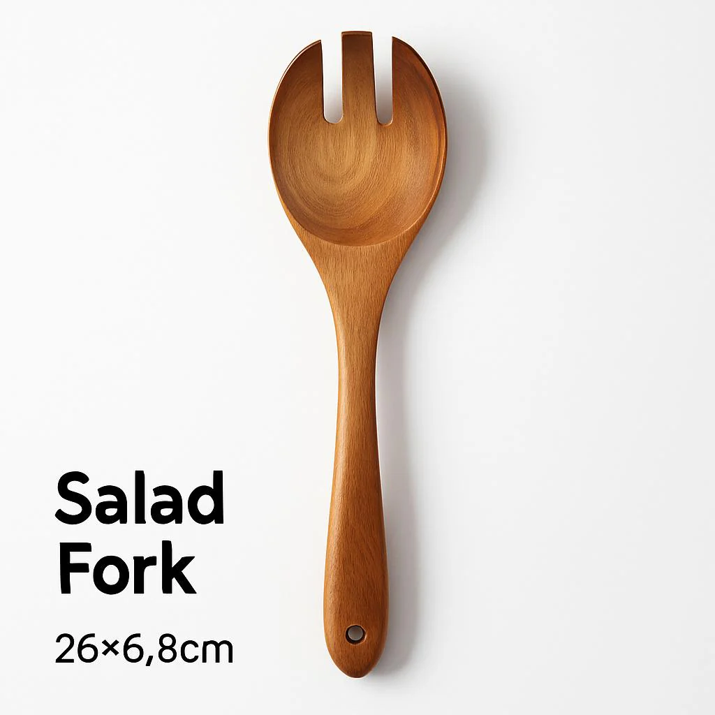 Eco-Friendly Wooden Kitchen Utensils Set - Sustainable & Durable - Image 8