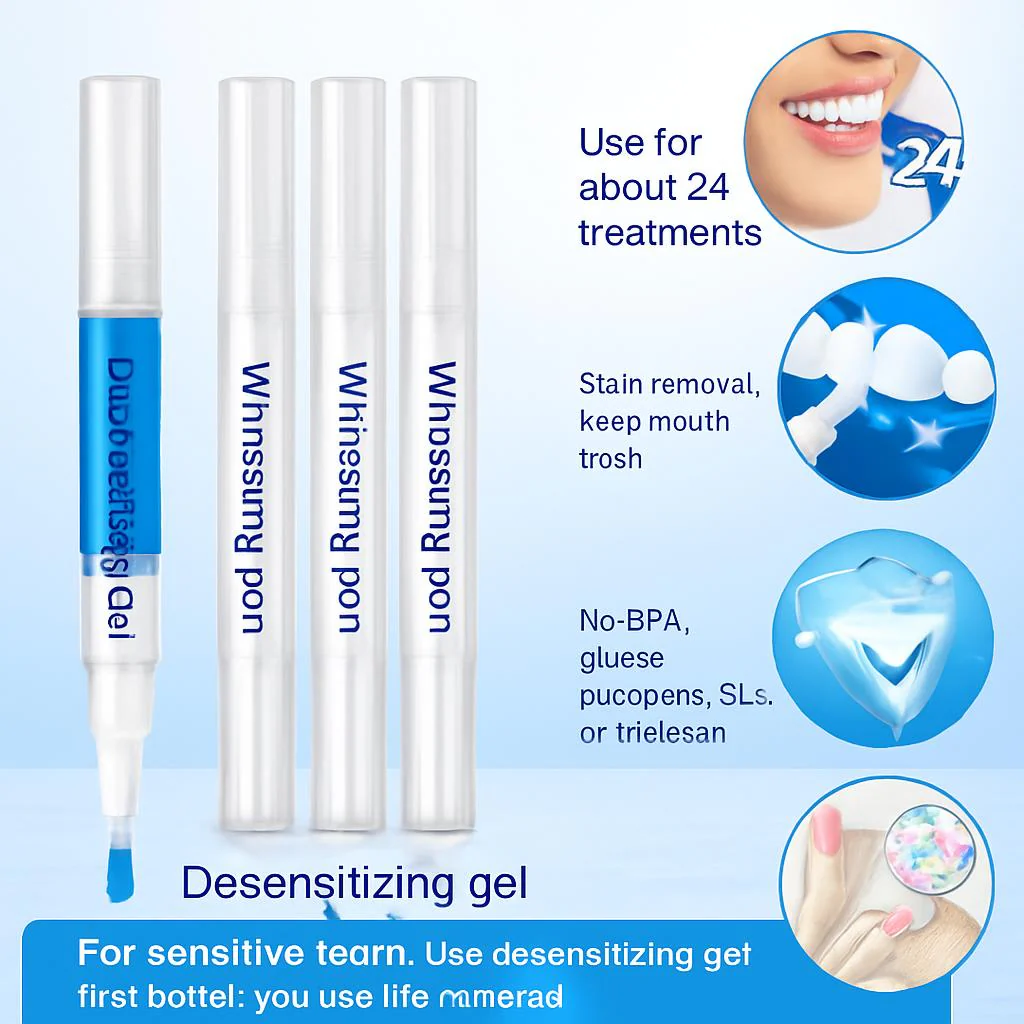 Eco-Friendly LED Teeth Whitening Kit with Reusable Mouthpiece - Image 4