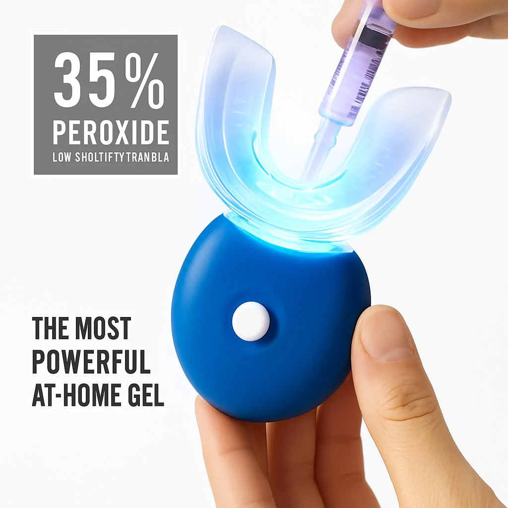 Eco-Friendly LED Teeth Whitening Kit with Reusable Mouthpiece - Image 5
