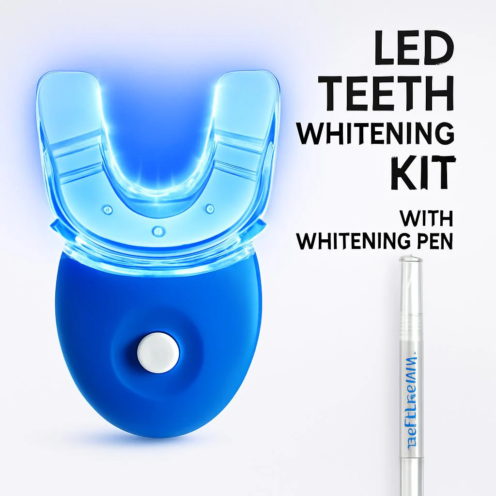 Eco-Friendly LED Teeth Whitening Kit with Reusable Mouthpiece - Image 6