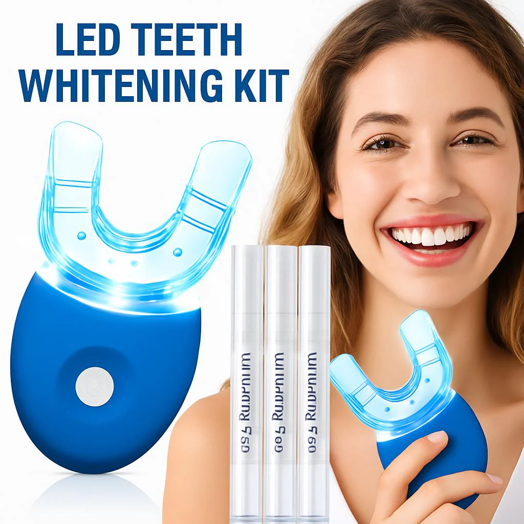 Eco-Friendly LED Teeth Whitening Kit with Reusable Mouthpiece - Image 9