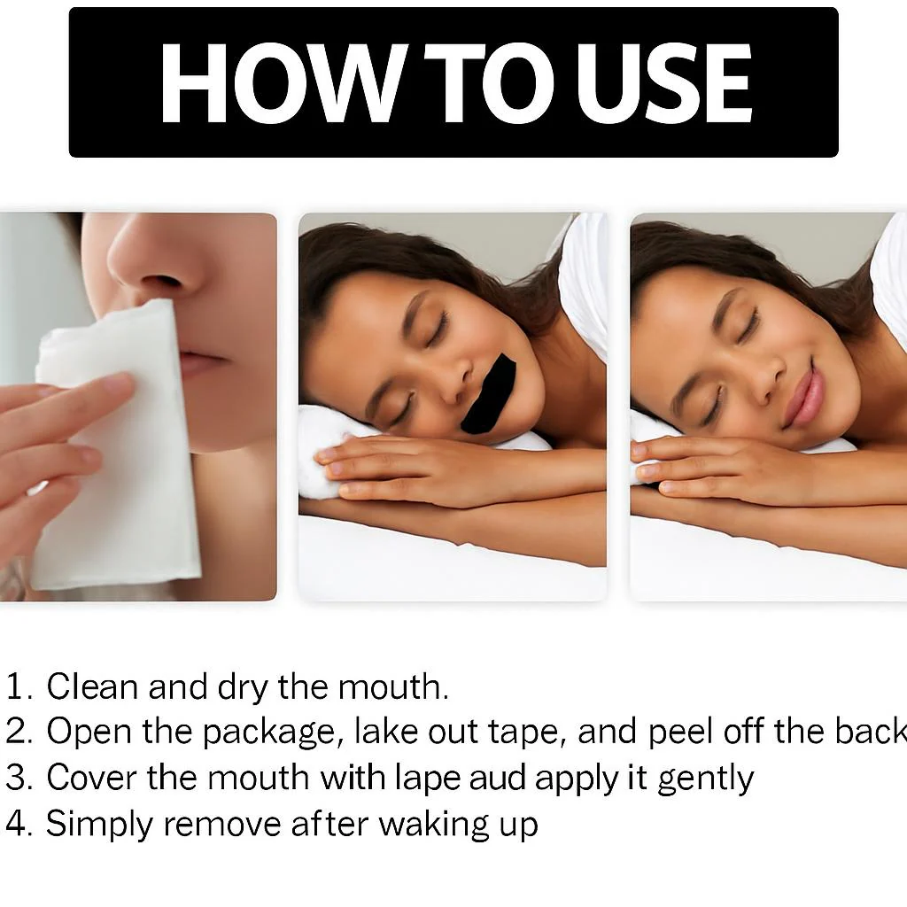 Sleep-Enhancing Mouth Tape for Snoring Reduction and Nasal Breathing - Image 5