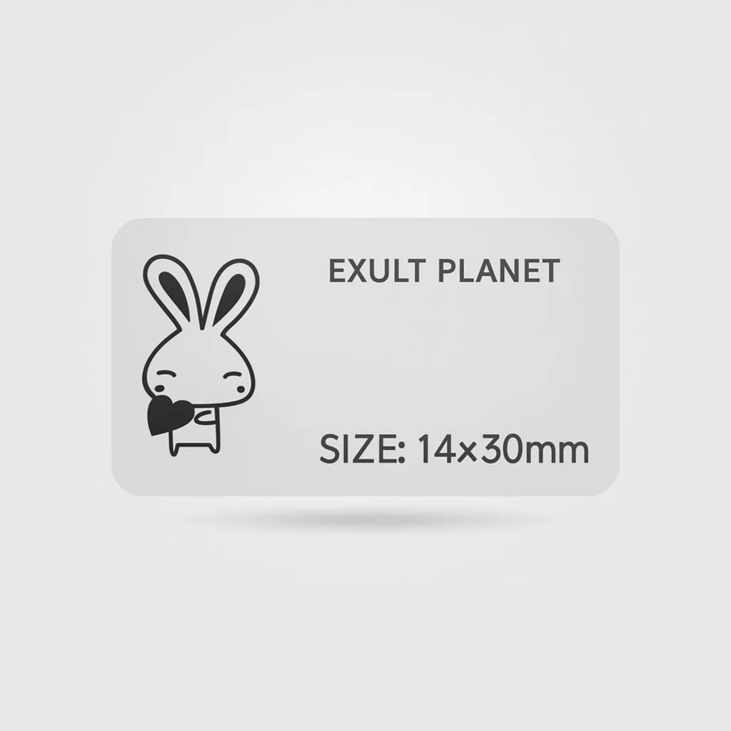 Eco-Friendly Heart Pattern Adhesive Labels
