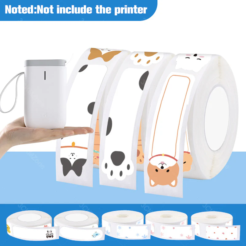 Eco-Friendly Heart Pattern Adhesive Labels - Image 11