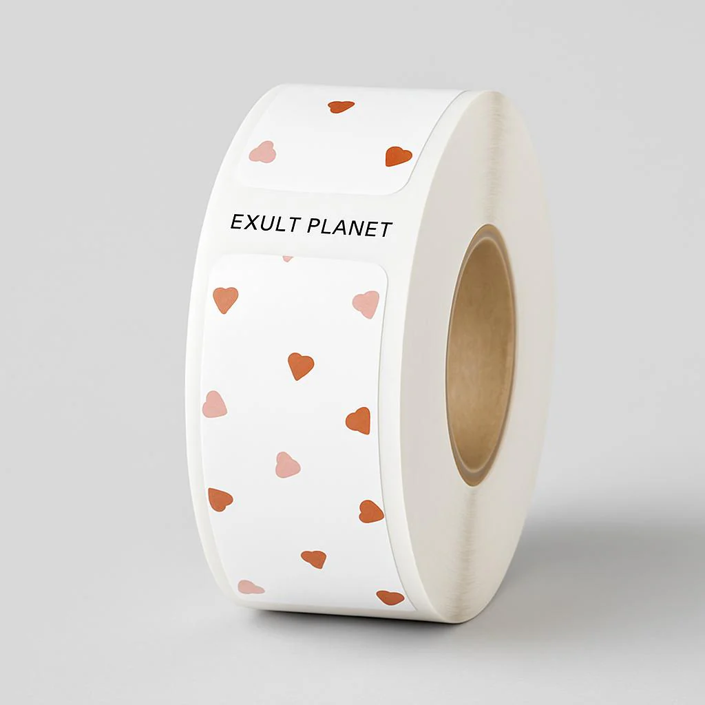 Eco-Friendly Heart Pattern Adhesive Labels - Image 5