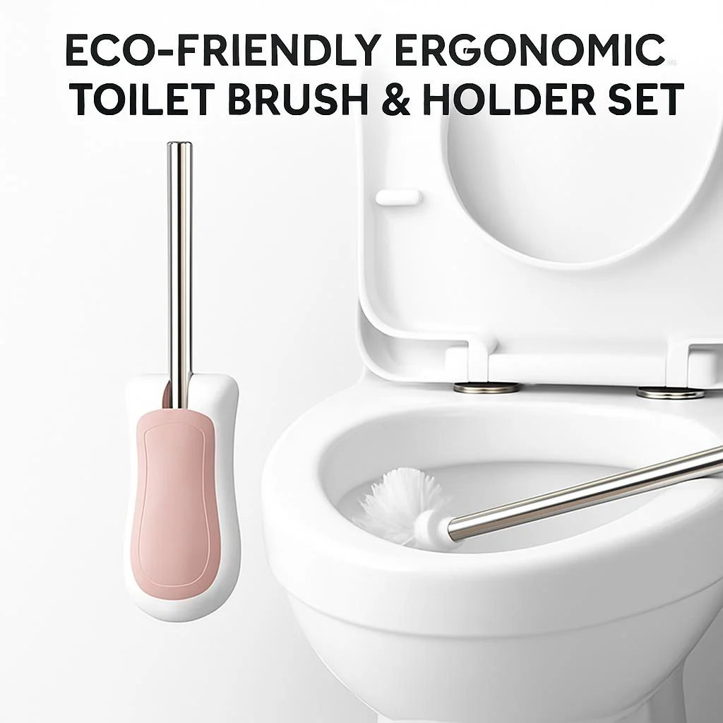Eco-Friendly Ergonomic Toilet Brush & Holder Set - Image 7