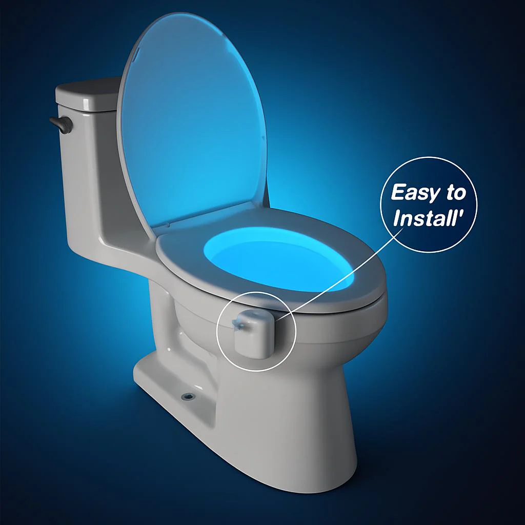 LED Toilet Night Light - Energy-Efficient Bathroom Accessory - Image 2