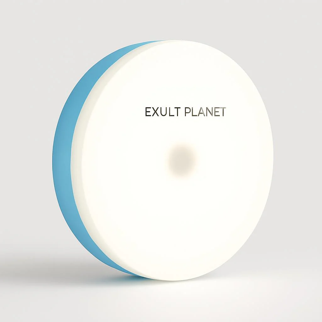Eco-Friendly LED Night Light with Wooden Base - Image 2