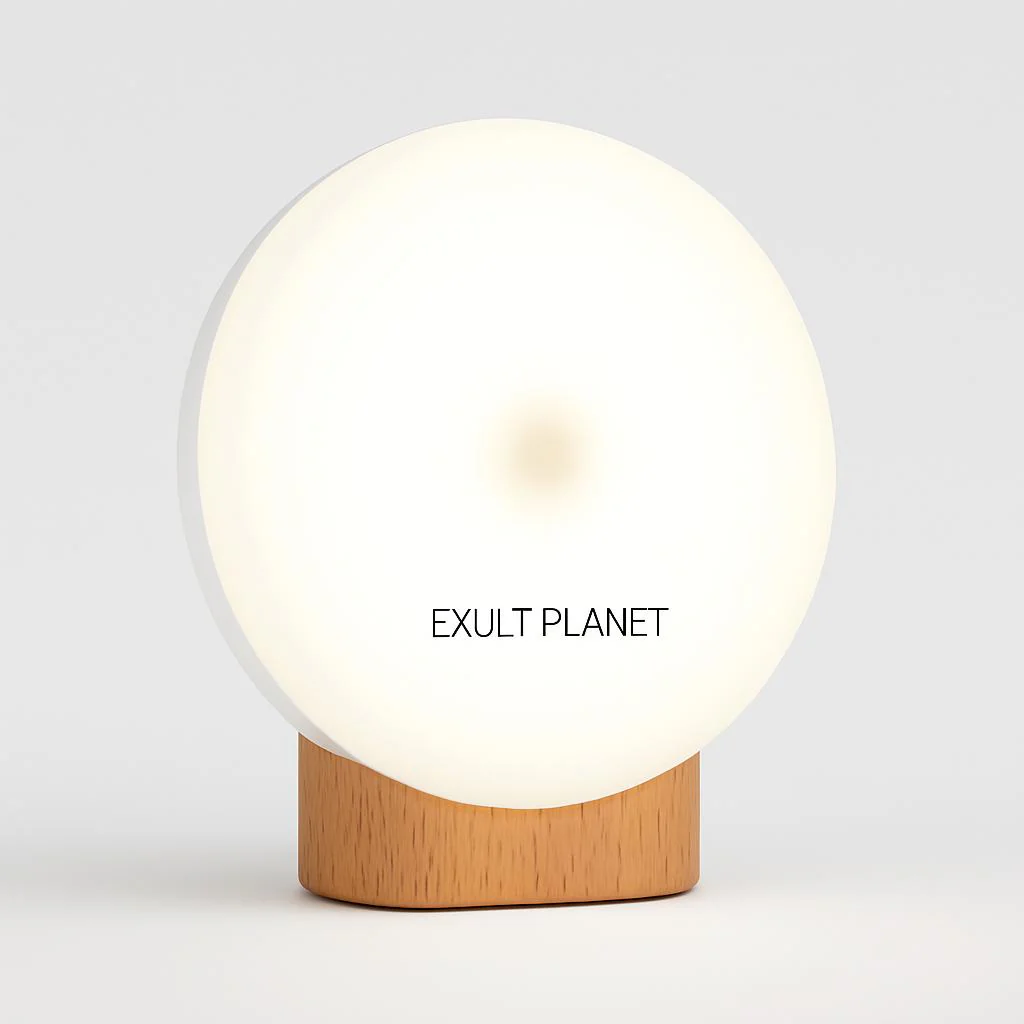 Eco-Friendly LED Night Light with Wooden Base - Image 7