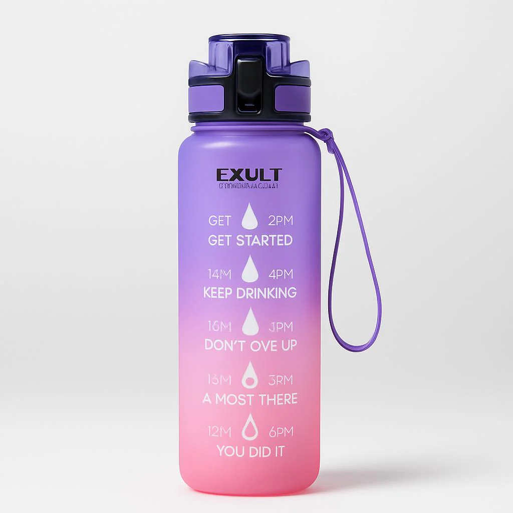 Hydration Time-Marker Water Bottle - Eco-Friendly & BPA-Free - Image 11