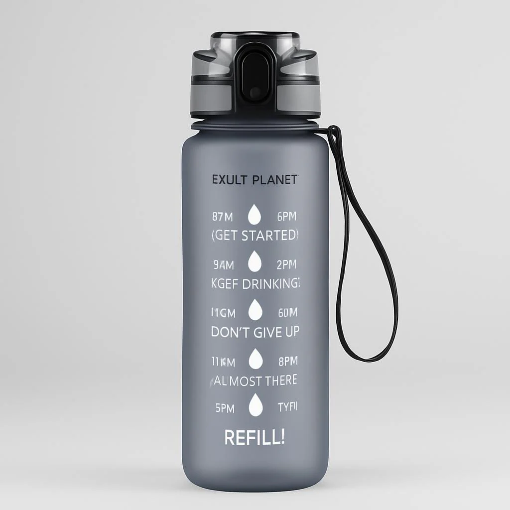Hydration Time-Marker Water Bottle - Eco-Friendly & BPA-Free - Image 16