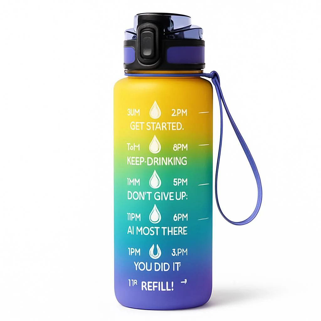 Hydration Time-Marker Water Bottle - Eco-Friendly & BPA-Free - Image 7