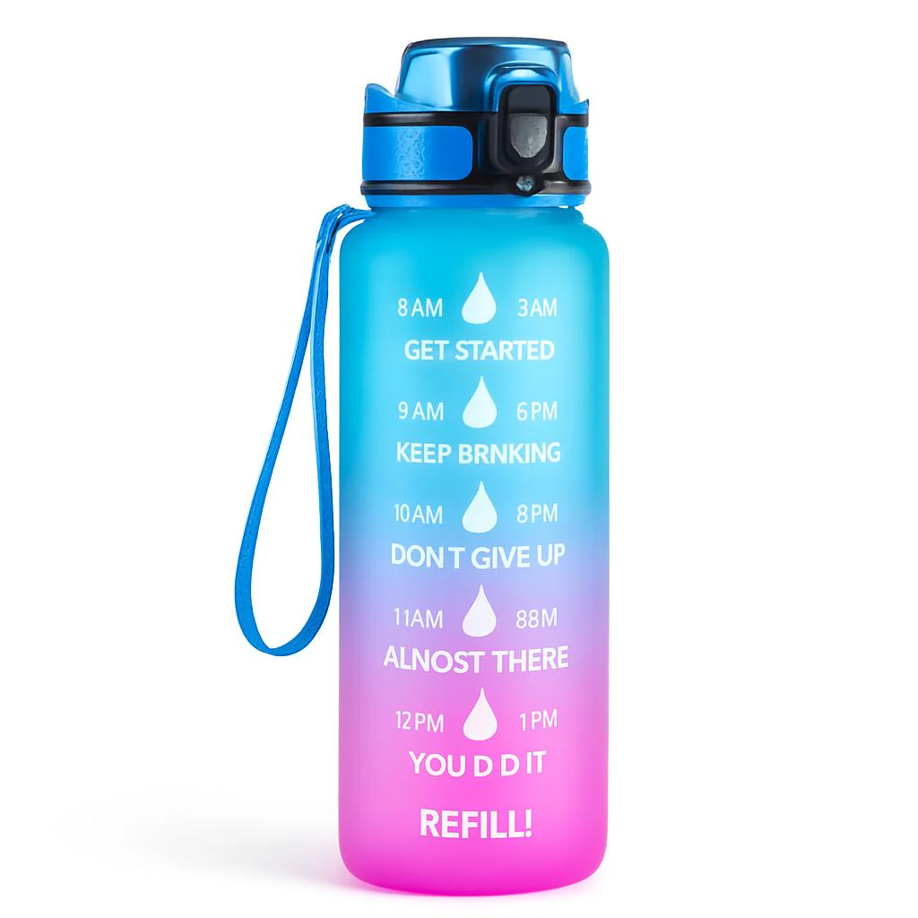 Hydration Time-Marker Water Bottle - Eco-Friendly & BPA-Free - Image 8