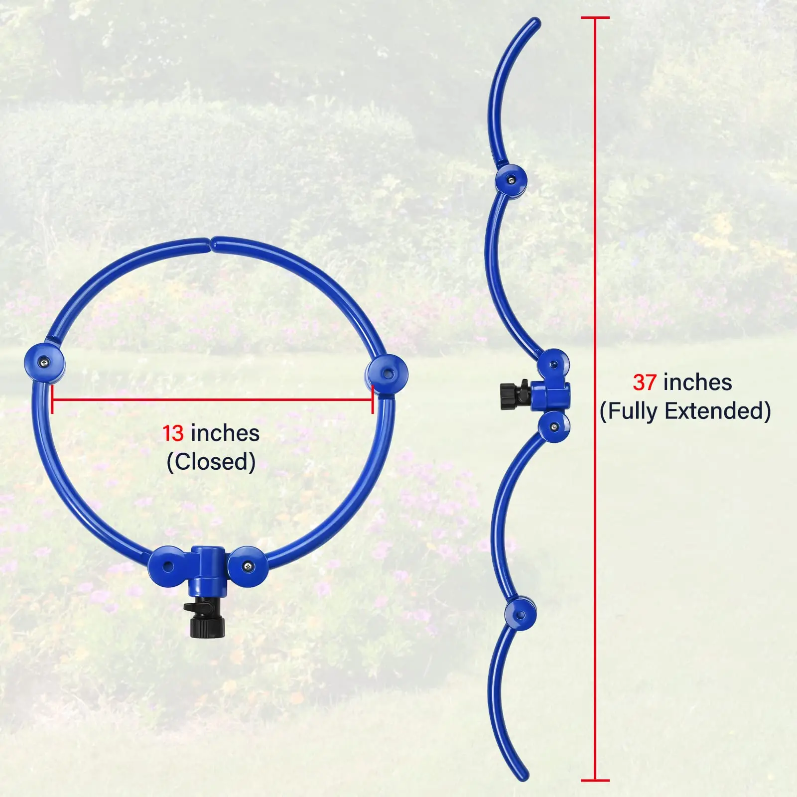 Tree Watering Ring Circle Sprinkler, Irrigation System with Y Hose Splitter, Outdoor Plants, Tree Watering, 360 ° - Image 5