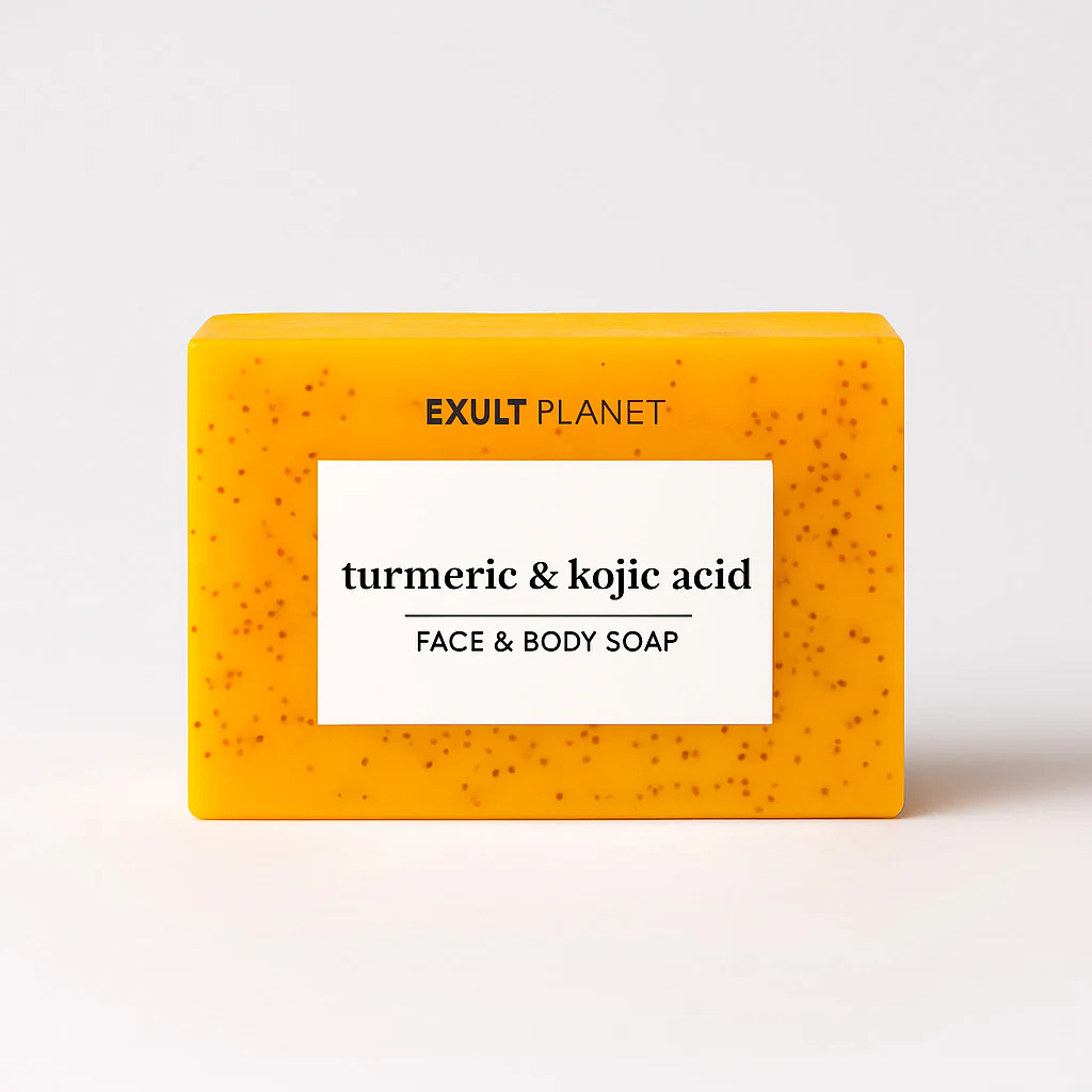 Natural Yellow Turmeric Soap Bars - Eco-Friendly, Biodegradable, Plastic-Free