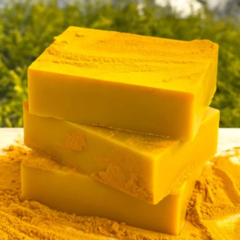 Natural Yellow Turmeric Soap Bars - Eco-Friendly, Biodegradable, Plastic-Free - Image 17