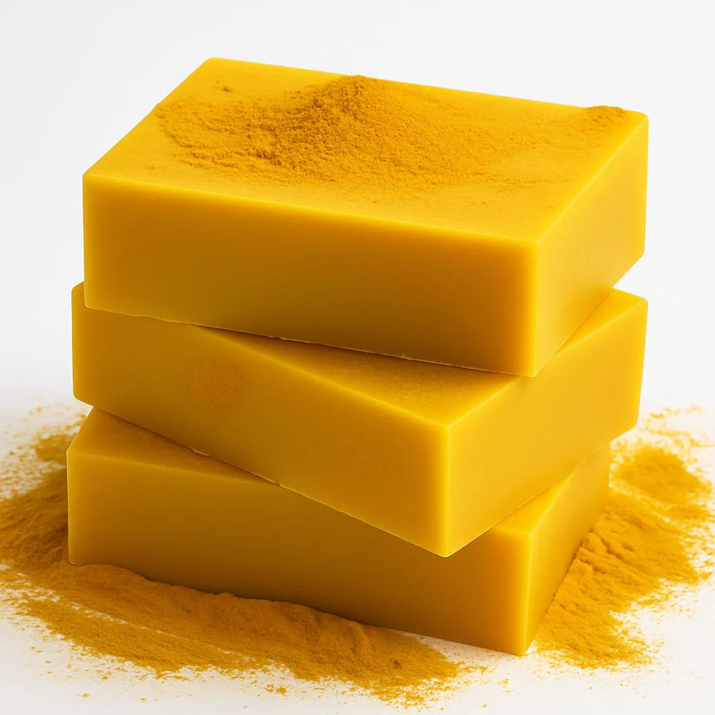 Natural Yellow Turmeric Soap Bars - Eco-Friendly, Biodegradable, Plastic-Free - Image 2