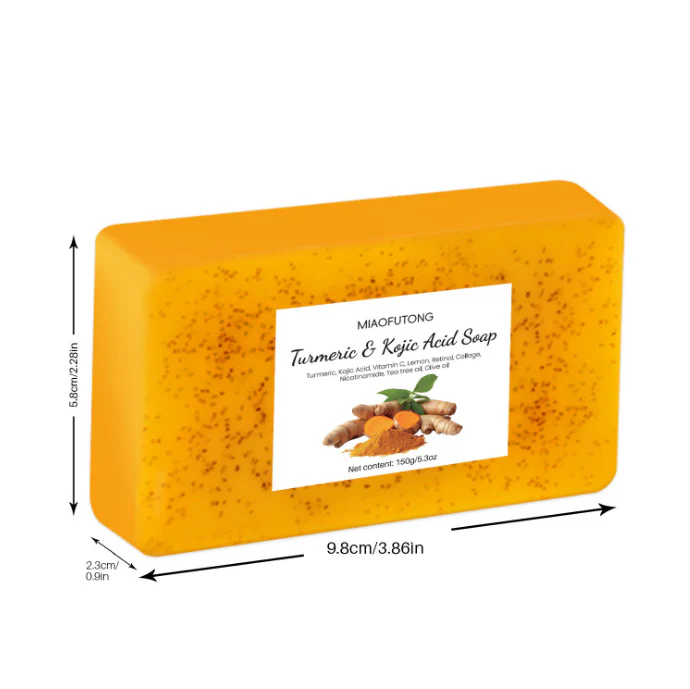 Natural Yellow Turmeric Soap Bars - Eco-Friendly, Biodegradable, Plastic-Free - Image 8