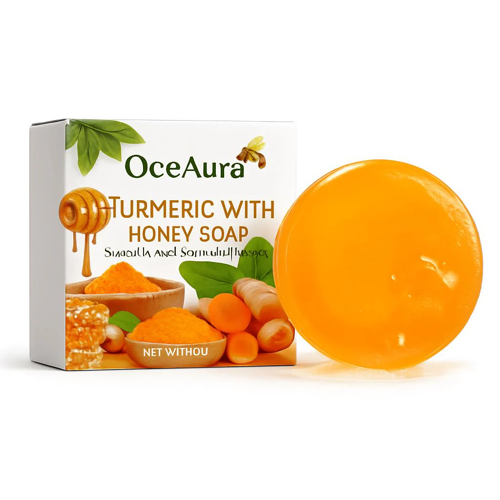 Turmeric Honey Soap Bar - Natural Skin Care, Biodegradable, Plastic-Free - Image 2
